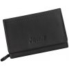 Malá elegantná kožená peňaženka Mercucio čierna L2511515