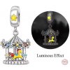 Charm Sterlingové stříbro 925 Kouzelný kolotoč se světelným efektem, přívěsek na náramek symbol Charm Sterlingové stříbro 925 Kouzelný kolotoč se světelným efektem, přívěsek na náramek symbol