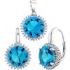 Silvego Strieborná sada šperkov ANDROMEDA so svetlo modrými Brilliance Zirconia - náušnice a prívesok LPS1326AQ Silvego Strieborná sada šperkov ANDROMEDA so svetlo modrými Brilliance Zirconia - náušnice a prívesok LPS1326AQ