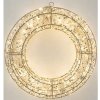 Vonkajšie vianočné osvetlenie veniec závesný 300LED kov zlatá 38x8x38 cm Vonkajšie vianočné osvetlenie veniec závesný 300LED kov zlatá 38x8x38 cm