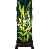 Clayre & Eef Zelená hranatá stolná lampa Tiffany Squilla - 18*18*45 cm E27/max 1*60W - Clayre & Eef Clayre & Eef Zelená hranatá stolná lampa Tiffany Squilla - 18*18*45 cm E27/max 1*60W - Clayre & Eef