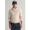 Gant Structured Cotton Half Zip hnedá