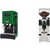 Gaggia New Classic E24, green + Eureka Mignon XL, CR chrome Gaggia New Classic E24, green + Eureka Mignon XL, CR chrome