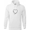 Stetoskop srdce - Mikina pánska Cape s kapucňou - 2XL ( Biela ) Stetoskop srdce - Mikina pánska Cape s kapucňou - 2XL ( Biela )