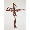 Drevený kríž Umučenie Ježiša I. (Kríž v odtieni orech)