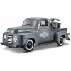 Maisto - Harley-Davidson Custom, 1948 Ford F-1 Pickup + 1:24 1942 WLA Flathead, 1:24 Maisto - Harley-Davidson Custom, 1948 Ford F-1 Pickup + 1:24 1942 WLA Flathead, 1:24
