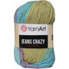 YarnArt Jeans Crazy 8211 Fialová, modrá, okrová YarnArt Jeans Crazy 8211 Fialová, modrá, okrová