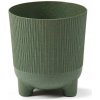 HowHomely Kvetináč plast zelený 16,1 x 16,1 x 17,5 cm