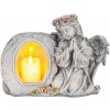 MagicHome Vianoce Dekorácia MagicHome, Anjel modliaci so sviečkou, LED, keramika, na hrob, 28x13x21,5 cm MagicHome Vianoce Dekorácia MagicHome, Anjel modliaci so sviečkou, LED, keramika, na hrob, 28x13x21,5 cm