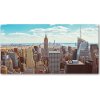 Fotoobraz na skle New York vtáčie pohľad 100x50 cm Fotoobraz na skle New York vtáčie pohľad 100x50 cm