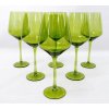 Pohár na stopke zelené sklo 500 ml, 25 cm Pohár na stopke zelené sklo 500 ml, 25 cm