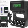 Rýchla Univerzálna Nabíjačka batérií Ni-MH R03 AAA R6 AA s LCD displejom Rýchla Univerzálna Nabíjačka batérií Ni-MH R03 AAA R6 AA s LCD displejom