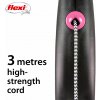 Flexi Vodítko Black Design XS lanko 3m černo-růžové Flexi Vodítko Black Design XS lanko 3m černo-růžové