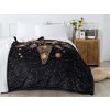 XPOSE® Mikroplyšová deka LAPAČ SNOV s baránkom - čierna 200x220 cm, Mikroplyš s baránkom XPOSE® Mikroplyšová deka LAPAČ SNOV s baránkom - čierna 200x220 cm, Mikroplyš s baránkom