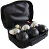 Petanque sada MASTER 6 chrómovaných a čiernych gulí obal nylon Petanque sada MASTER 6 chrómovaných a čiernych gulí obal nylon