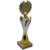ProZona Športová trofej dizajn terča mramorový podstavec zlato-strieborná 28 cm