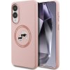Karl Lagerfeld Silicone Double Heads MagSafe Samsung Galaxy S25 Edge Pink KLHMS25ESKCHTCP