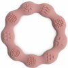 Malý Ježko silikon hryzadlo Morská Vlna dark pink