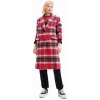 Kabát Desigual 23WWEWAD WOMAN WOVEN OVERCOAT dámsky, ružová farba, prechodný, dvojradový M