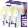 3x LED žiarovka E14 sviečka C37 4,9W = 40W 470lm 2700-6500K TW Smart SMART WiFi Bluetooth App WiZ 3x LED žiarovka E14 sviečka C37 4,9W = 40W 470lm 2700-6500K TW Smart SMART WiFi Bluetooth App WiZ