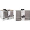 Homestyling Úložný box s odlápacím vekom sivý KO-101001740seda Homestyling Úložný box s odlápacím vekom sivý KO-101001740seda