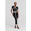 Karl Lagerfeld Polo Contrast Knit Dress Black Karl Lagerfeld Polo Contrast Knit Dress Black
