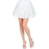 Dámska trblietavá biela tutu sukňa 40 cm Dámska trblietavá biela tutu sukňa 40 cm