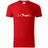 EKG dračia loď - Tričko z organickej bavlny - 3XL ( Červená ) EKG dračia loď - Tričko z organickej bavlny - 3XL ( Červená )