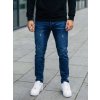 Tmavomodré pánske slim fit rifľové nohavice Bolf 6558 Tmavomodré pánske slim fit rifľové nohavice Bolf 6558