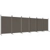 6-dielna paravánová stena VidaXL 350272, 520 x 180 cm, antracitová 6-dielna paravánová stena VidaXL 350272, 520 x 180 cm, antracitová