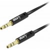 AlzaPower FlatCore Audio 3,5 mm Jack (M) to 3,5 mm Jack (M) 2 m čierny APW-CBA3JMF02B AlzaPower FlatCore Audio 3,5 mm Jack (M) to 3,5 mm Jack (M) 2 m čierny APW-CBA3JMF02B