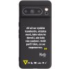Picasee silikónový čierny obal pre Google Pixel 8 Pro - Kazma - SVĚT PATŘÍ TĚM, CO SE NEPOSEROU Picasee silikónový čierny obal pre Google Pixel 8 Pro - Kazma - SVĚT PATŘÍ TĚM, CO SE NEPOSEROU