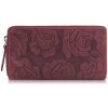 Paolo Peruzzi Dámska kožená peňaženka s kvetmi RFID | ružová T-115-HCH Paolo Peruzzi Dámska kožená peňaženka s kvetmi RFID | ružová T-115-HCH