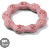 BabyOno Silikónové hryzátko Ring Ružová BabyOno Silikónové hryzátko Ring Ružová