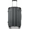 Cestovný kufor na kolieskach Kono ABS - 114 L - sivý Cestovný kufor na kolieskach Kono ABS - 114 L - sivý