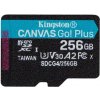 Kingston Canvas Go PLUS microSDXC 256GB / UHS-I U3 / Class 10 / čítanie: až 200MBs / čítanie: až 200MBs / zápis: až 160 MBs (SDCG4/256GBSP) Kingston Canvas Go PLUS microSDXC 256GB / UHS-I U3 / Class 10 / čítanie: až 200MBs / čítanie: až 200MBs / zápis: až 160 MBs (SDCG4/256GBSP)