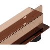 Mexen Flat Wall stenový lineárny odtok 2v1 90 cm, ružové zlato - 1630090 Mexen Flat Wall stenový lineárny odtok 2v1 90 cm, ružové zlato - 1630090