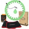 Sada masážní hula hoop HMS HHW01 se závažím a zeštíhlujícícho pásu BR163 zelená Sada masážní hula hoop HMS HHW01 se závažím a zeštíhlujícícho pásu BR163 zelená