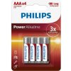 Philips - power alkaline aaa battery lr03 blister*4 Philips - power alkaline aaa battery lr03 blister*4