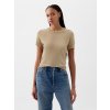 GAP Krátky crop sveter CashSoft Béžová