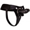 Ouch! Realistic Leather Strap-On Black 15 cm - Pripínaci Penis Ouch! Realistic Leather Strap-On Black 15 cm - Pripínaci Penis