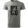 Nápis Boxing - Klasické pánske tričko vyššej gramáže - 3XL ( Tmavosivý melír ) Nápis Boxing - Klasické pánske tričko vyššej gramáže - 3XL ( Tmavosivý melír )