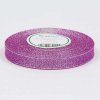 Stuha brokátová - 32,9m x 1,2 cm : strieborná/fialová Stuha brokátová - 32,9m x 1,2 cm : strieborná/fialová