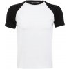 SOL´S FUNKY / Pánske 2-farebné raglánové tričko - white/black S SOL´S FUNKY / Pánske 2-farebné raglánové tričko - white/black S