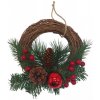 GOBA Vianočný veniec prútený, na dvere, 20 cm GOBA Vianočný veniec prútený, na dvere, 20 cm