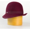 Dámsky vlnený klobúk vínová