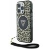 Guess IML Leopard Triangle Logo Strap MagSafe Zadní Kryt pro iPhone 16 Pro Max Brown GUHMP16XHLORSSW Guess IML Leopard Triangle Logo Strap MagSafe Zadní Kryt pro iPhone 16 Pro Max Brown GUHMP16XHLORSSW