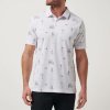Pánska polokošeľa Travis Mathew LOST CITY White L Pánska polokošeľa Travis Mathew LOST CITY White L