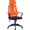 Kondela Kancelárske kreslo, čierna/oranžová, TAXIS NEW Kondela Kancelárske kreslo, čierna/oranžová, TAXIS NEW