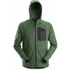 Snickers Workwear Mikina s kapucí FlexiWork Mesh tmavě zelená